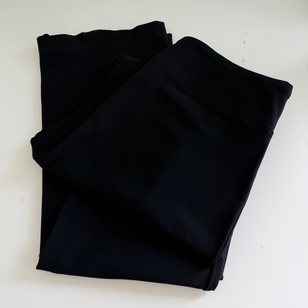 Boston Proper Black Stretch Pull On Travel Straight Leg Pants Womens Medium Tall